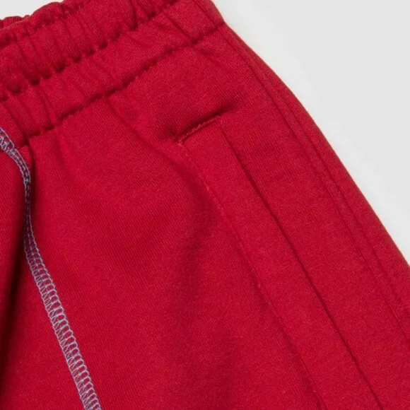 AACA Joggers w/ Color Contrast Stitch 90s Hip Hop Sweatpants Multicolor